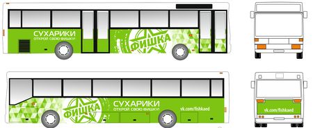 Зеленый автобус Фишка 