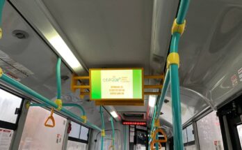 Реклама клиники Лайт в Перми в автобусах