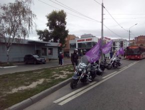 Байкеры в Перми на мероприятие