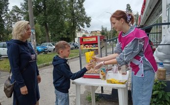 Раздача снеков на мероприятие в Перми