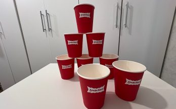 Брендированные стаканчики Альфа Банк