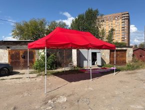 Красный шатер 3х6 метра