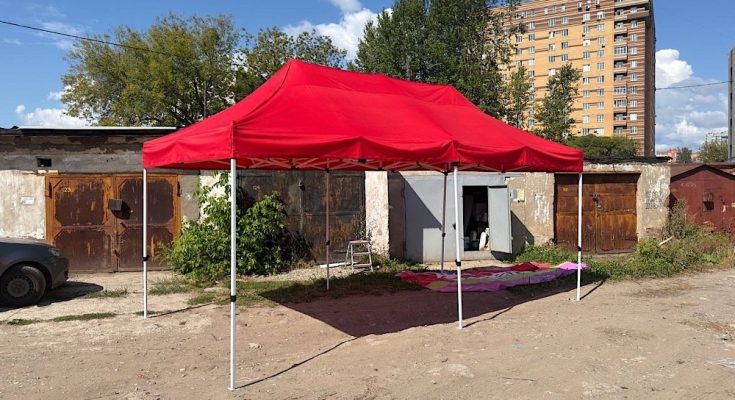 Красный шатер 3х6 метра