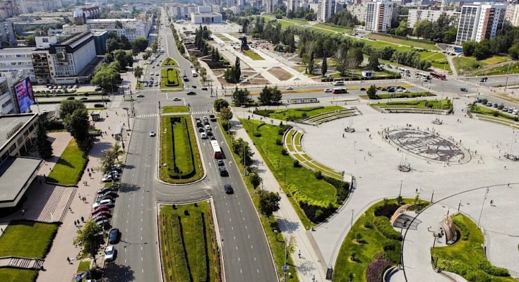 Эспланада под открытым небом в Перми